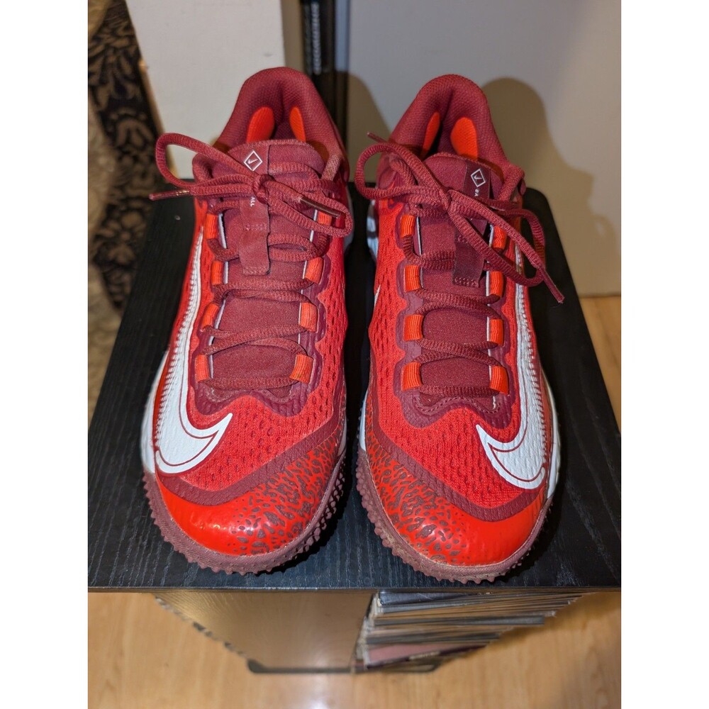 Nike Alpha Huarache Elite 4 Turf University Red White Mens Size 8 DJ6523-616